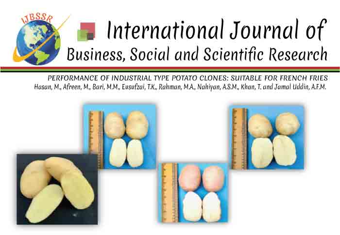 PERFORMANCE OF INDUSTRIAL TYPE POTATO CLONES: SUITABLE FOR FRENCH FRIES