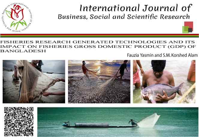 FISHERIES RESEARCH GENERATED TECHNOLOGIES AND ITS IMPACT ON FISHERIES GROSS DOMESTIC PRODUCT (GDP) OF BANGLADESH