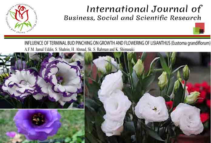 INFLUENCE OF TERMINAL BUD PINCHING ON GROWTH AND FLOWERING OF LISIANTHUS (Eustoma grandiflorum)
