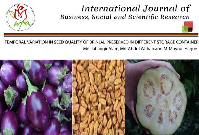 TEMPORAL VARIATION IN SEED QUALITY OF BRINJAL PRESERVED IN DIFFERENT STORAGE CONTAINER