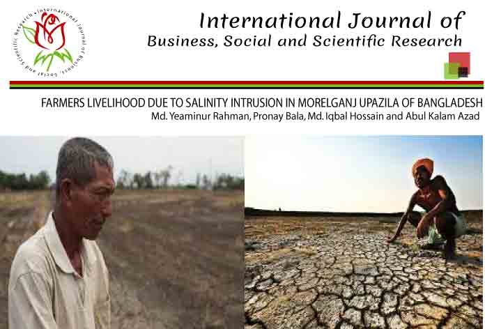 FARMERS LIVELIHOOD DUE TO SALINITY INTRUSION IN MORELGANJ UPAZILA OF BANGLADESH
