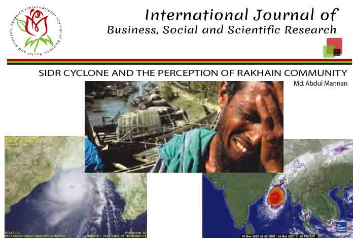 SIDR CYCLONE AND THE PERCEPTION OF RAKHAIN COMMUNITY