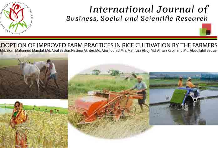 ADOPTION OF IMPROVED FARM PRACTICES IN RICE CULTIVATION BY THE FARMERS