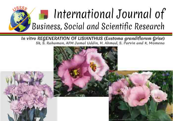 In vitro REGENERATION OF LISIANTHUS (Eustoma grandiflorum Grise)