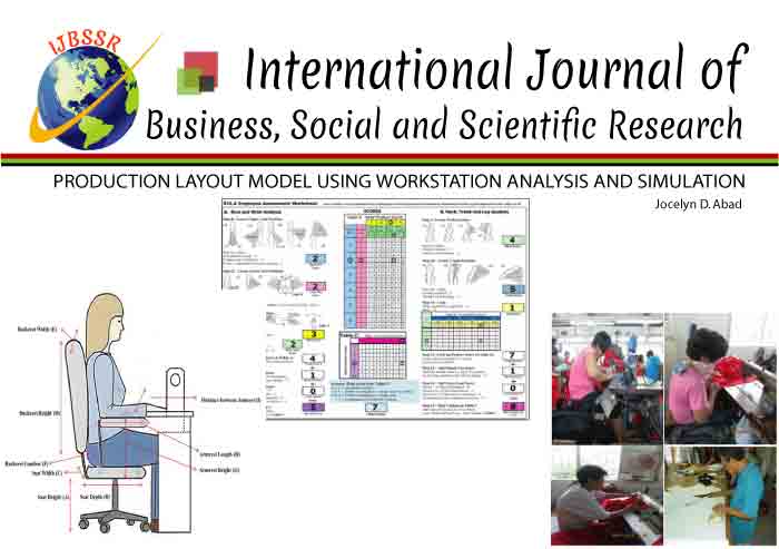 PRODUCTION LAYOUT MODEL USING WORKSTATION ANALYSIS AND SIMULATION