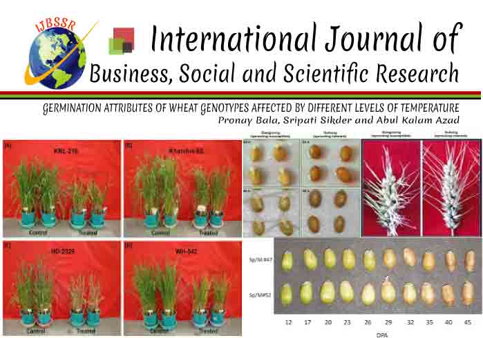 GERMINATION ATTRIBUTES OF WHEAT GENOTYPES AFFECTED BY DIFFERENT LEVELS OF TEMPERATURE
