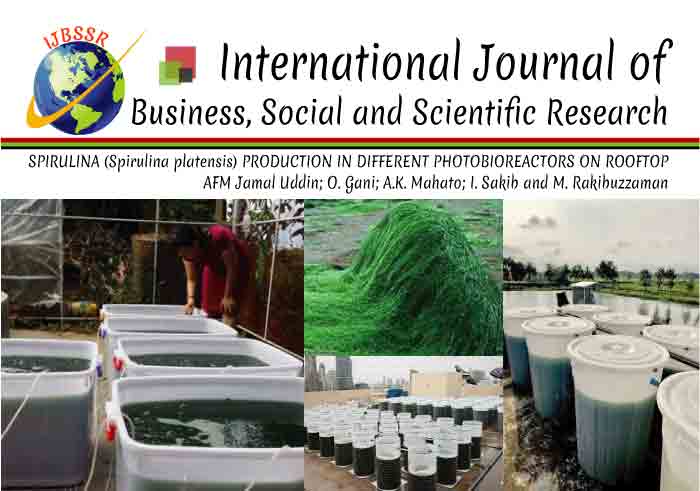 SPIRULINA (Spirulina platensis) PRODUCTION IN DIFFERENT PHOTOBIOREACTORS ON ROOFTOP