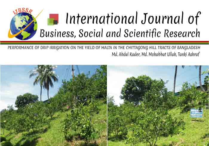 PERFORMANCE OF DRIP IRRIGATION ON THE YIELD OF MALTA IN THE CHITTAGONG HILL TRACTS OF BANGLADESH