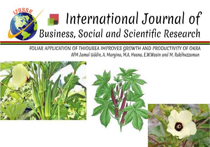 FOLIAR APPLICATION OF THIOUREA IMPROVES GROWTH AND PRODUCTIVITY OF OKRA