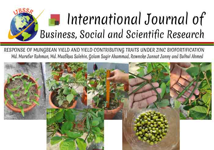 RESPONSE OF MUNGBEAN YIELD AND YIELD CONTRIBUTING TRAITS UNDER ZINC BIOFORTIFICATION