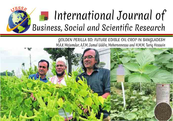 GOLDEN PERILLA BD: FUTURE EDIBLE OIL CROP IN BANGLADESH