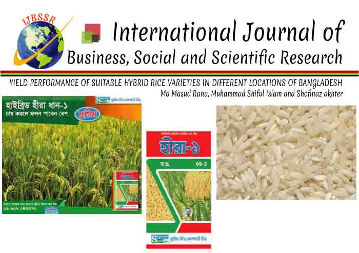 YIELD PERFORMANCE OF SUITABLE HYBRID RICE VARIETIES IN DIFFERENT LOCATIONS OF BANGLADESH