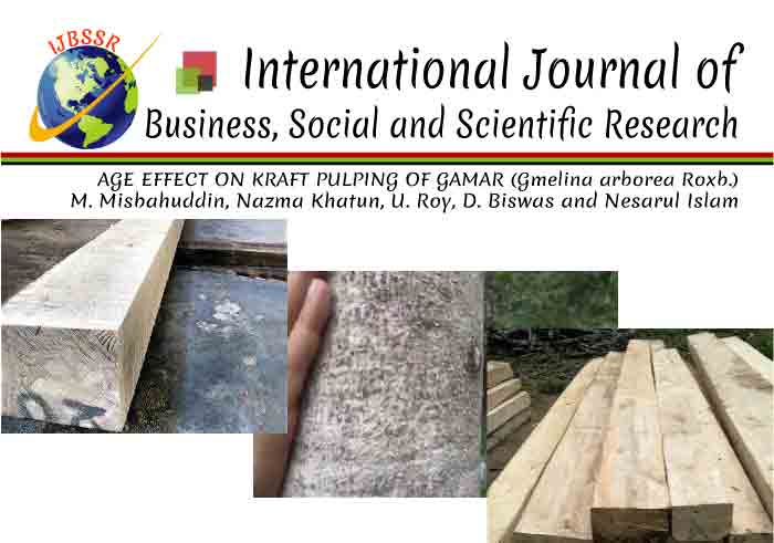 AGE EFFECT ON KRAFT PULPING OF GAMAR (Gmelina arborea Roxb.)
