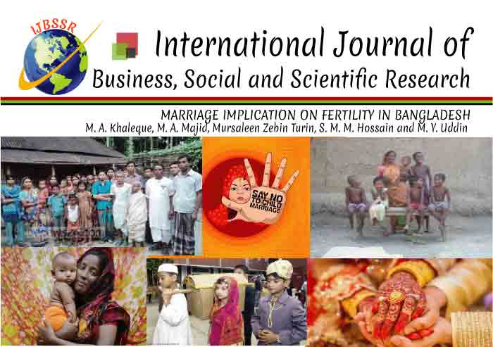 MARRIAGE IMPLICATION ON FERTILITY IN BANGLADESH
