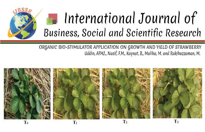 ORGANIC BIO-STIMULATOR APPLICATION ON GROWTH AND YIELD OF STRAWBERRY