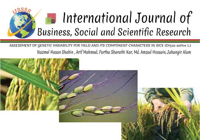 ASSESSMENT OF GENETIC VARIABILITY FOR YIELD AND ITS COMPONENT CHARACTERS IN RICE (Oryza sativa L.)