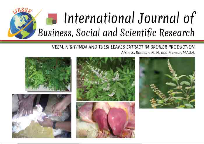 NEEM, NISHYINDA AND TULSI LEAVES EXTRACT IN BROILER PRODUCTION