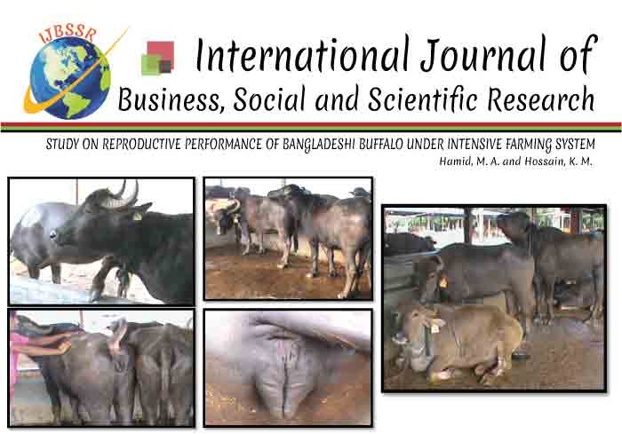 STUDY ON REPRODUCTIVE PERFORMANCE OF BANGLADESHI BUFFALO UNDER INTENSIVE FARMING SYSTEM