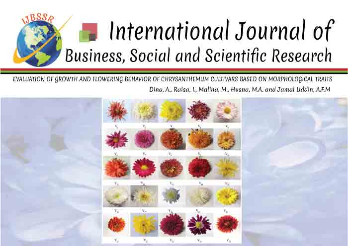 EVALUATION OF GROWTH AND FLOWERING BEHAVIOR OF CHRYSANTHEMUM CULTIVARS BASED ON MORPHOLOGICAL TRAITS