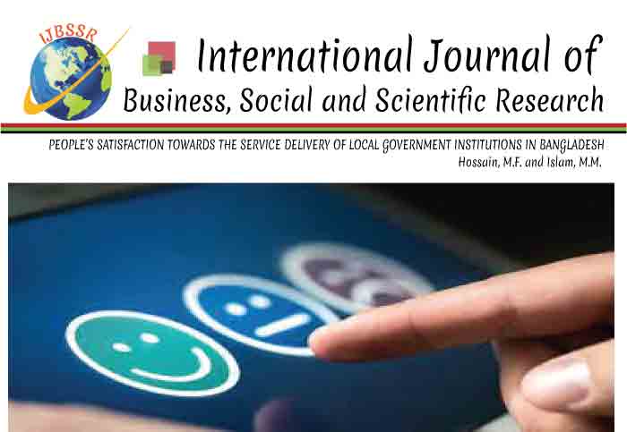 PEOPLE’S SATISFACTION TOWARDS THE SERVICE DELIVERY OF LOCAL GOVERNMENT INSTITUTIONS IN BANGLADESH