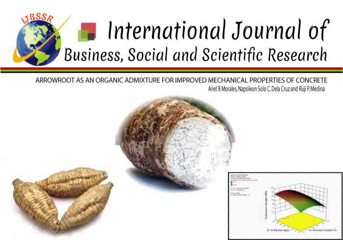 ARROWROOT AS AN ORGANIC ADMIXTURE FOR IMPROVED MECHANICAL PROPERTIES OF CONCRETE