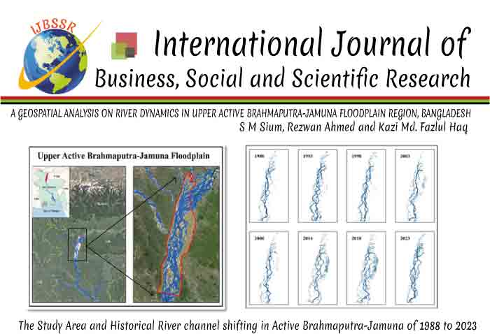 A GEOSPATIAL ANALYSIS ON RIVER DYNAMICS IN UPPER ACTIVE BRAHMAPUTRA-JAMUNA FLOODPLAIN REGION, BANGLADESH