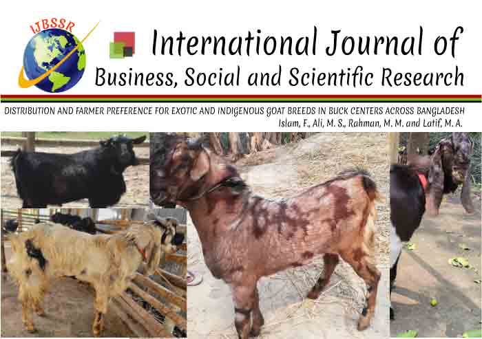 DISTRIBUTION AND FARMER PREFERENCE FOR EXOTIC AND INDIGENOUS GOAT BREEDS IN BUCK CENTERS ACROSS BANGLADESH