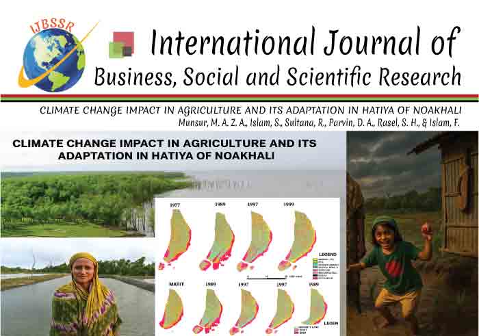 CLIMATE CHANGE IMPACT IN AGRICULTURE AND ITS ADAPTATION IN HATIYA OF NOAKHALI