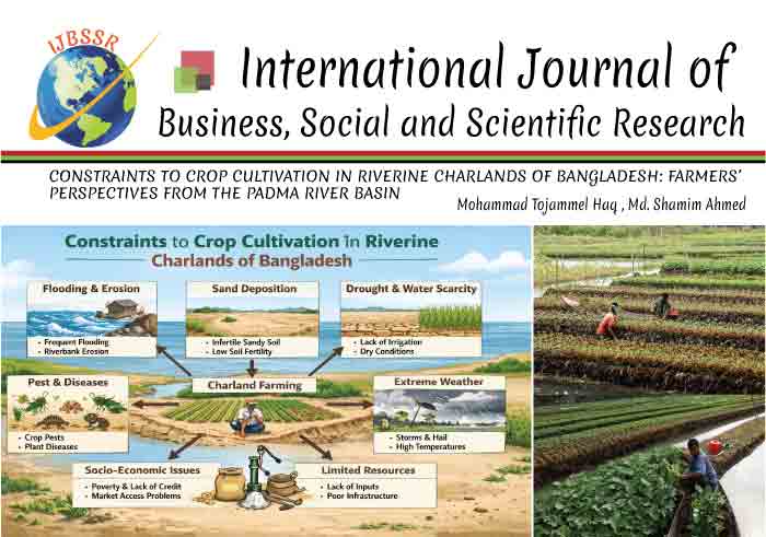 CONSTRAINTS TO CROP CULTIVATION IN RIVERINE CHARLANDS OF BANGLADESH: FARMERS PERSPECTIVES FROM THE PADMA RIVER BASIN