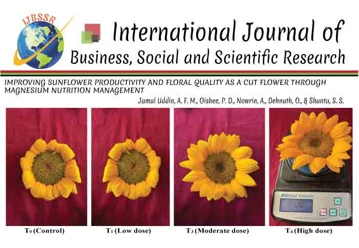 IMPROVING SUNFLOWER PRODUCTIVITY AND FLORAL QUALITY AS A CUT FLOWER THROUGH MAGNESIUM NUTRITION MANAGEMENT